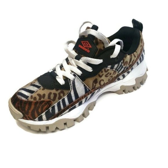 Umbro Bumpy Animal Print Leopard Zebra Tiger Sneakers Womens Size 6 Shoes - Picture 3 of 8